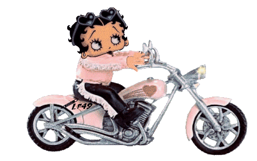 Betty Boop en moto